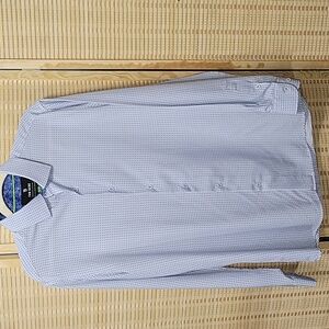 EUC Tom Baine Slim Fit Long Sleeve Dress Shirt - Blue - Men's size L 16-16 1/2